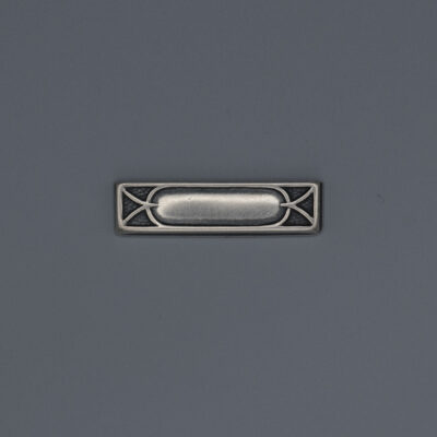 Bandende 75 silber auf grauem Grund